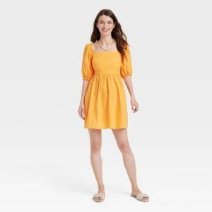 NEW A New Day Puff 3/4 Sleeve Dress